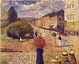 Day's Paintings - Spring Day on Karl Johan Street by Edvard Munch